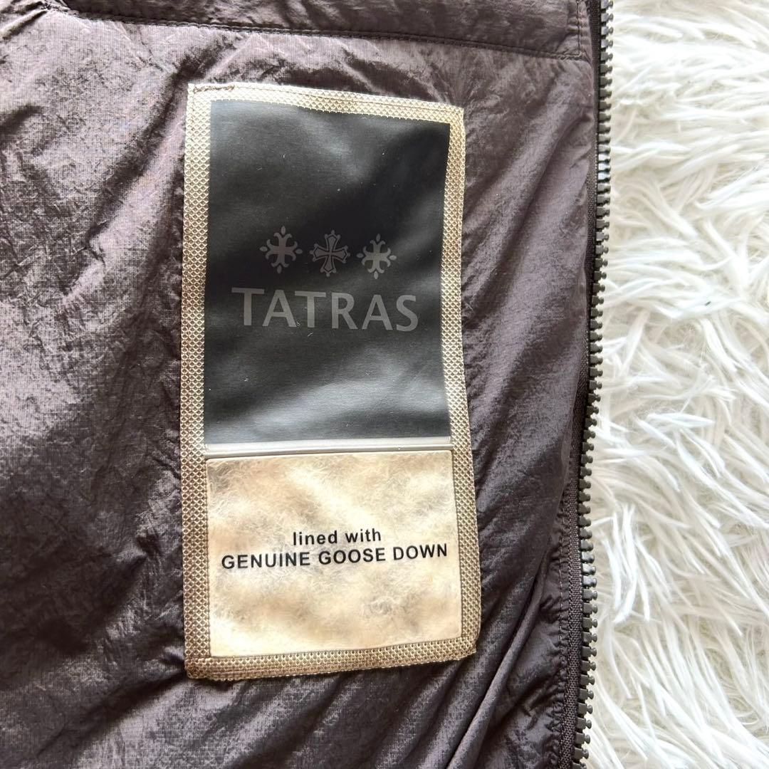 【極美品 希少XL】TATRAS タトラス　ダウンコート　ポリテアマ　ブラウン