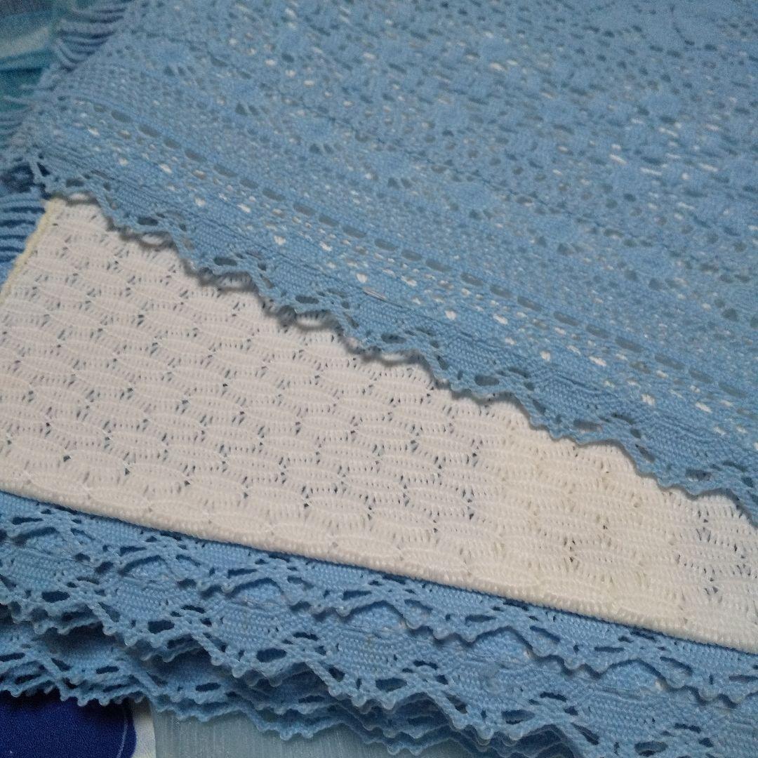 撫松庵ドット浴衣&レース半幅帯、兵児帯 ※美品