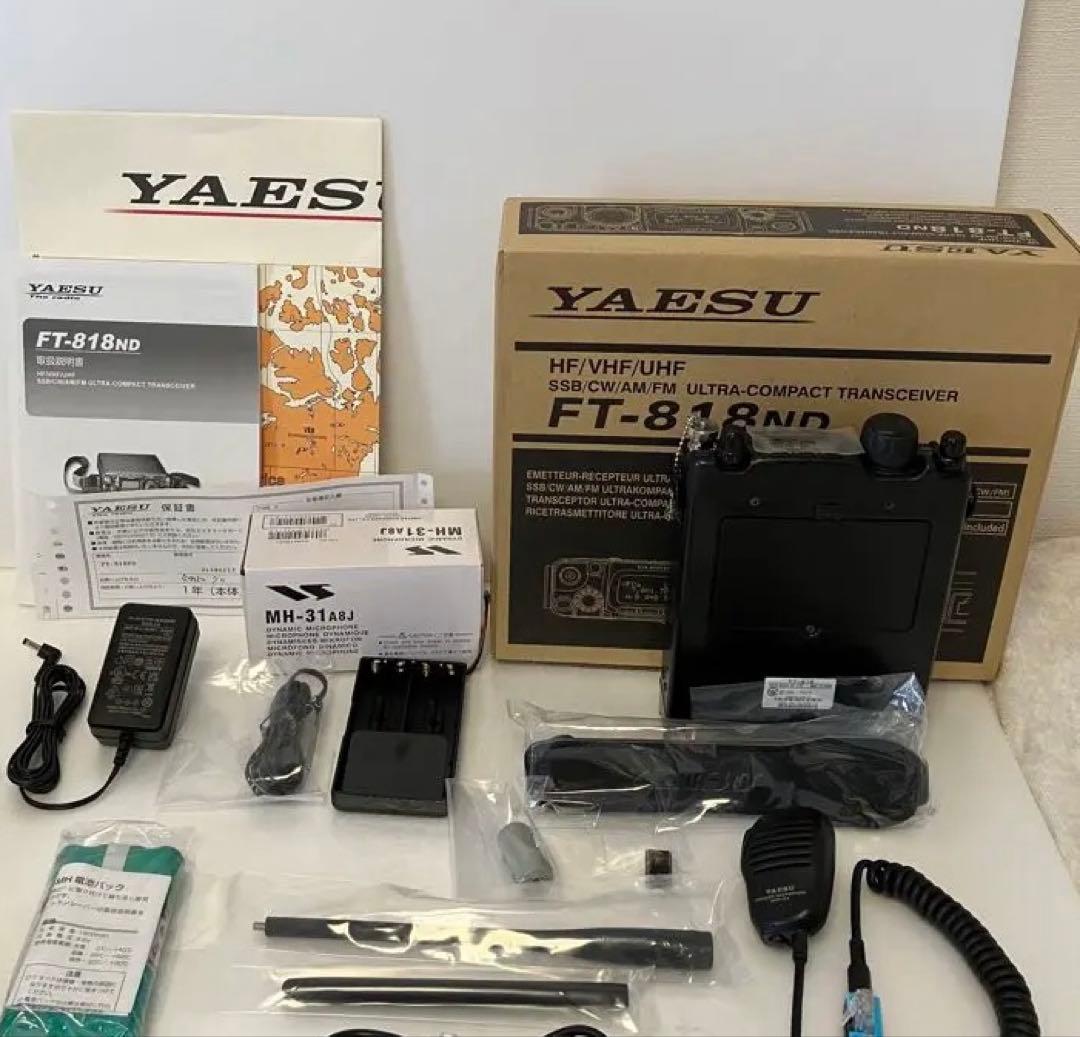 YAESU FT-818ND HF〜430 使用少 美品 スピーカーマイク付