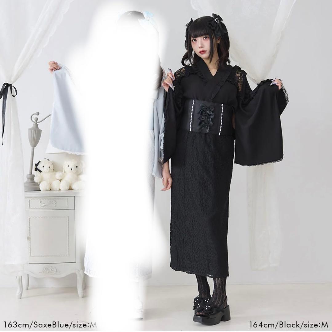 【24h以内発送】 浴衣 地雷系 パンク 黒 y2k 浴衣セット