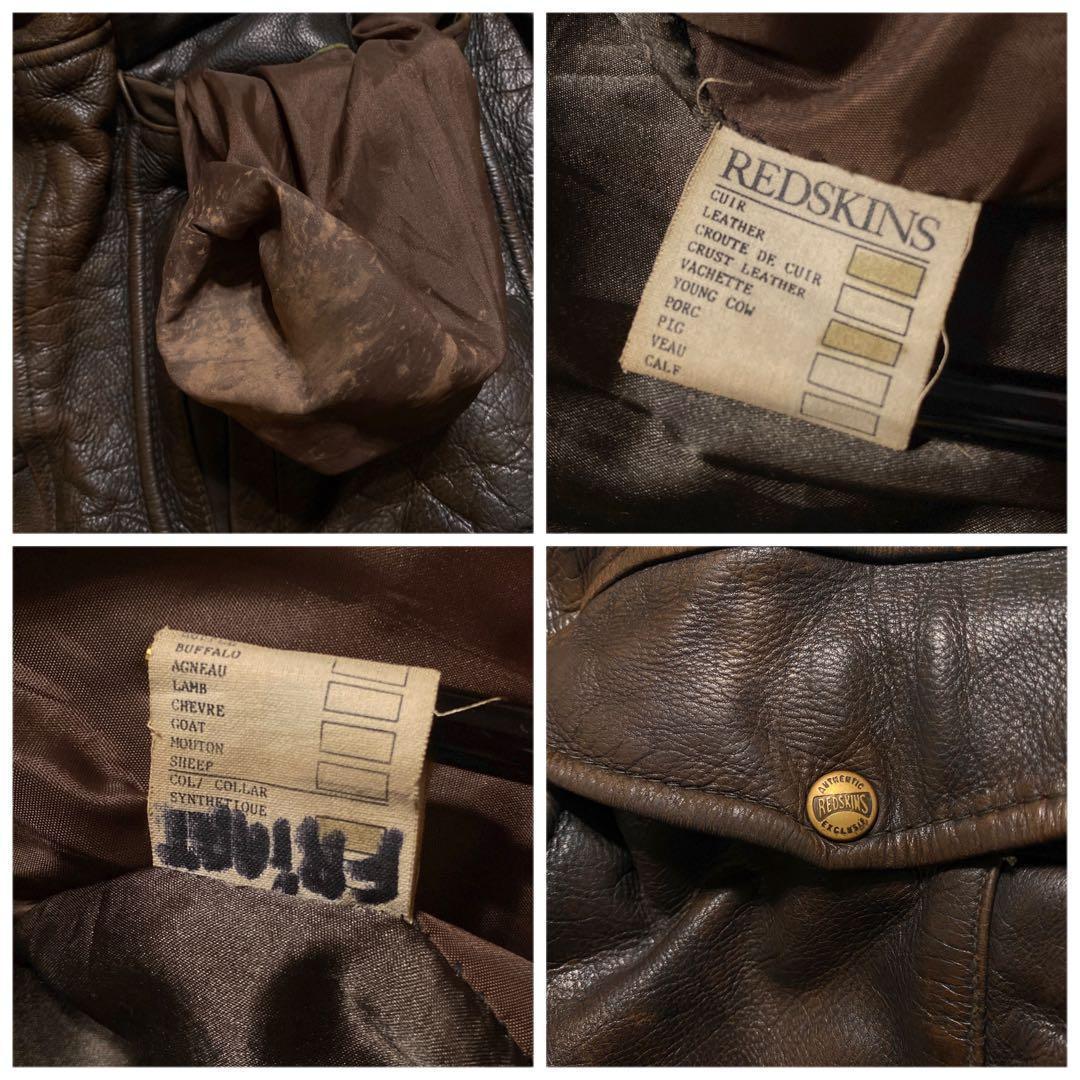 ヒロA2レザージャケットブラウンボンバージャケット短丈フライトヴィンテージ