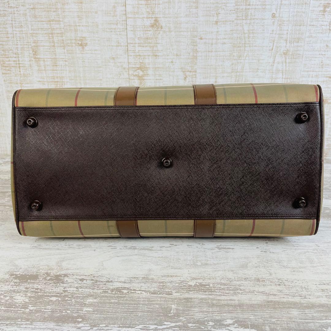 Burberrys バーバリー ボストンバッグ チェックビンテージ 南京鍵付き