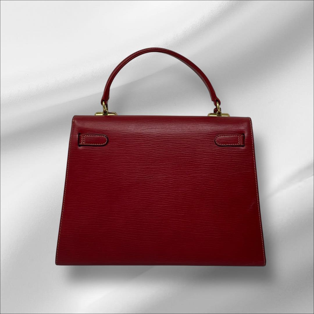 【美品】 ゴールドファイル ハンドバッグ レザー 2way