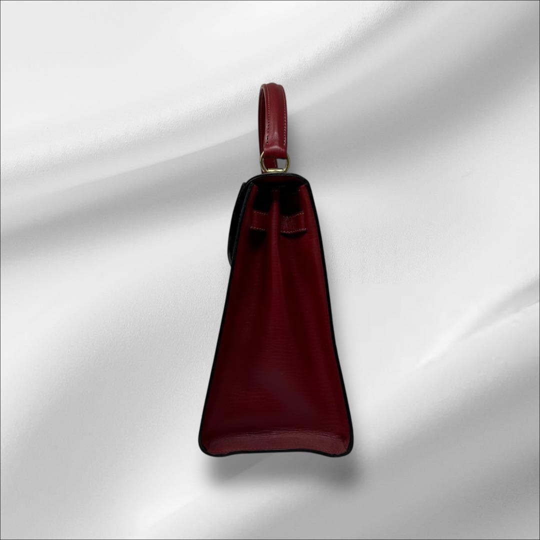 【美品】 ゴールドファイル ハンドバッグ レザー 2way