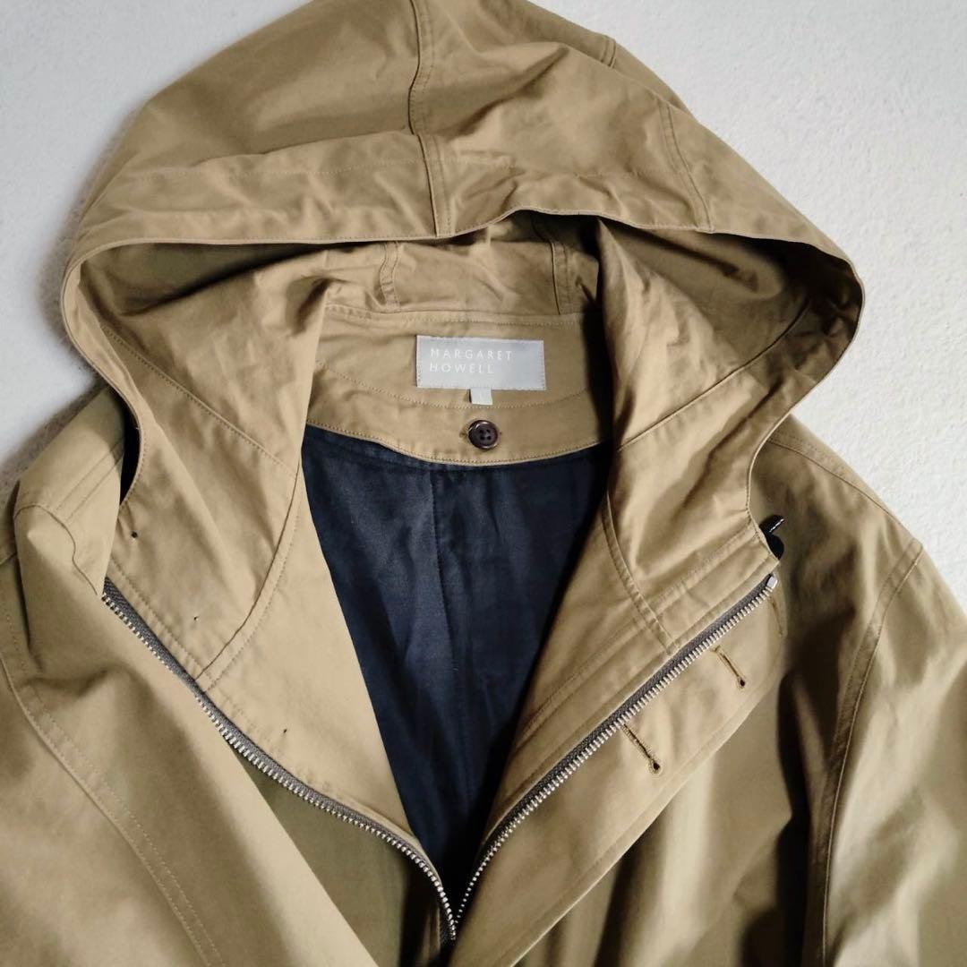 極美品　マーガレットハウエル　モッズコート　フーデットコート　ライナー付き　L