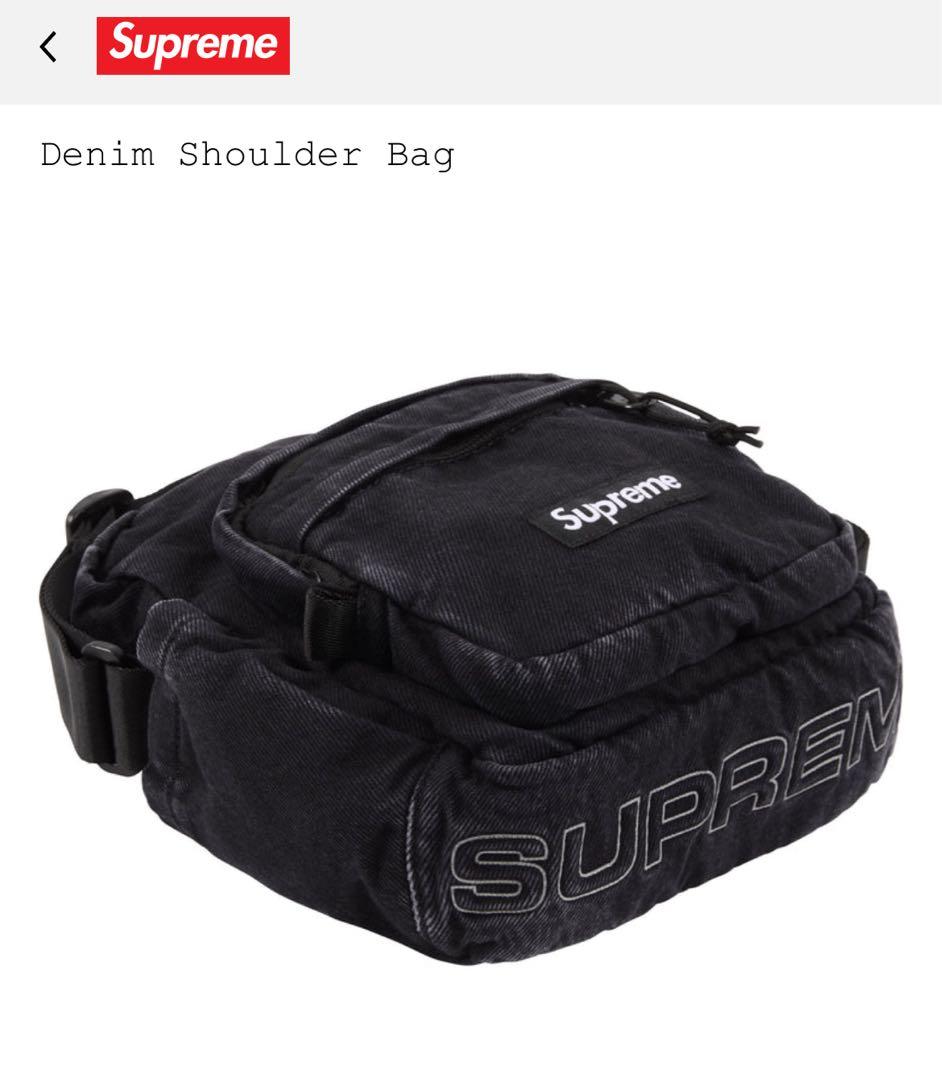 バッグ Supreme Denim Shoulder Bag \"Black