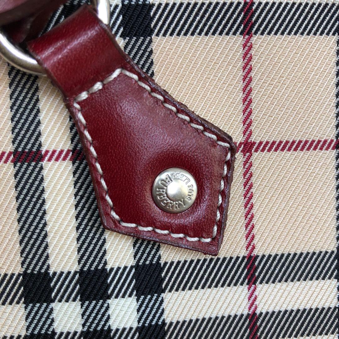 BURBERRY BLUE LABEL ノバチェック ハンドバッグ ベージュ