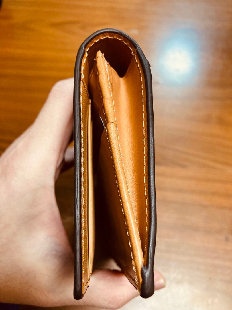 【未使用】ロカド シェルコードバン 長財布 ライトブラウン