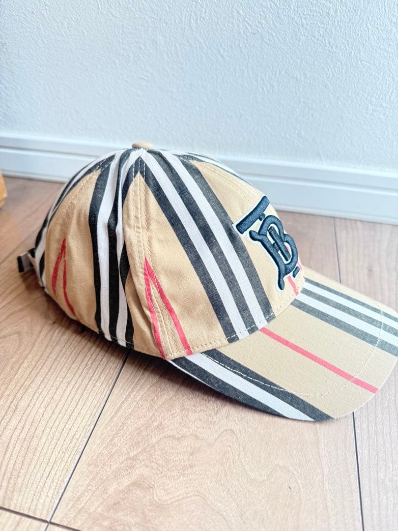 Burberry バーバリー　キャップ　チェック　TBロゴ　Mサイズ