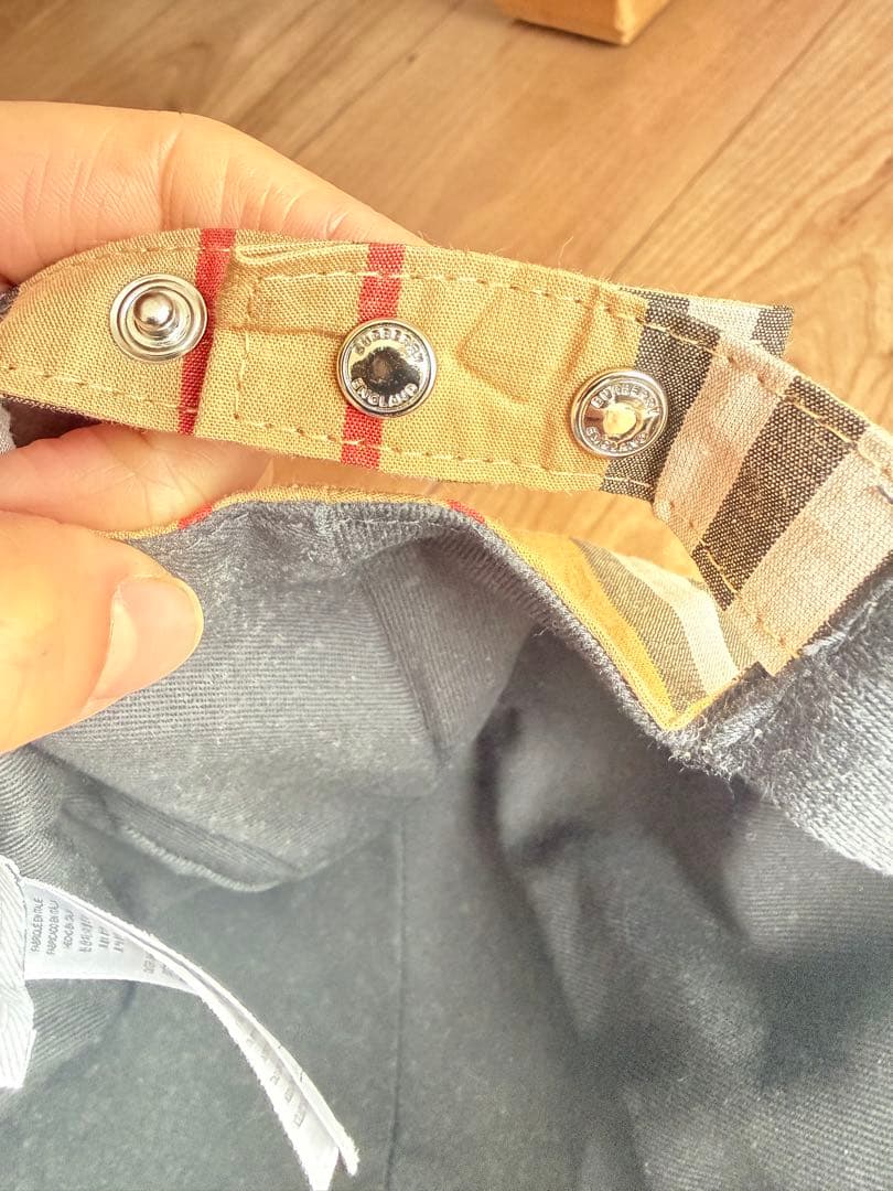 Burberry バーバリー　キャップ　チェック　TBロゴ　Mサイズ