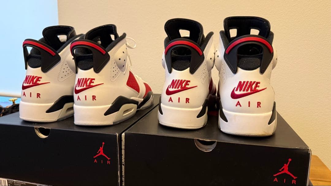 Air Jordan 6 Retro ホワイト/レッド 10.5 27cm