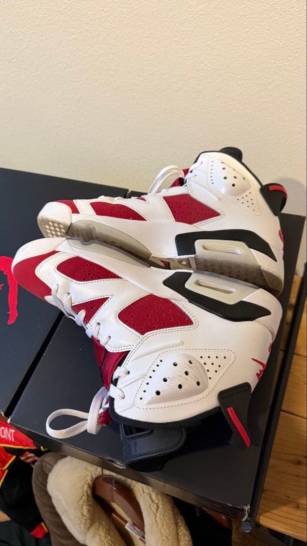 Air Jordan 6 Retro ホワイト/レッド 10.5 27cm
