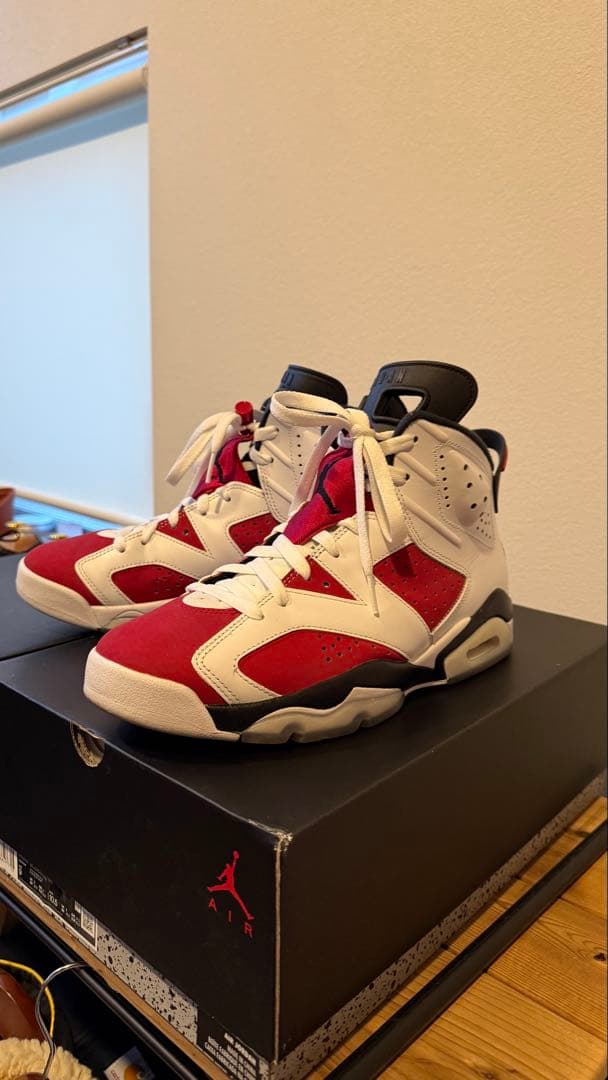 Air Jordan 6 Retro ホワイト/レッド 10.5 27cm