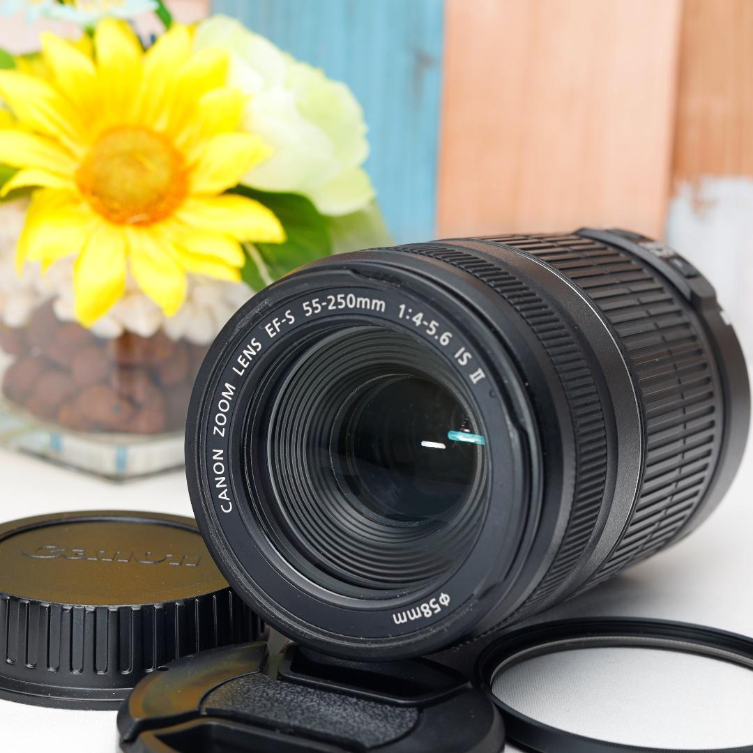 運動会にも！✨Canon EF-S 55-250mm IS Ⅱ✨望遠✨手振れ補正