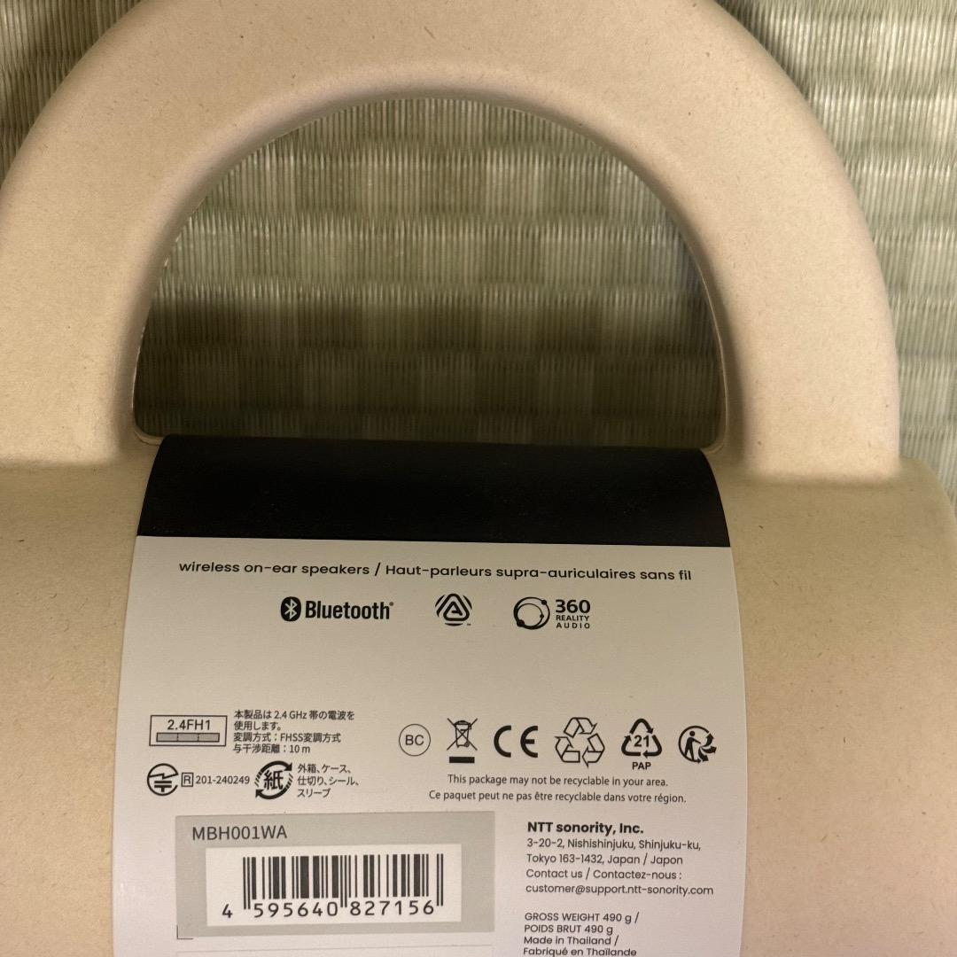 [美品] MBH001WA ライトグレイ nwm ONE NTTソノリティ