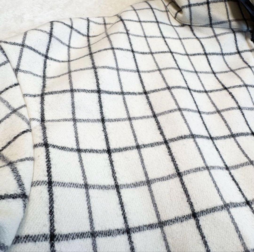 美品 ザ リラクス ハリントンジャケット バルカラー 格子柄 定価 75900円