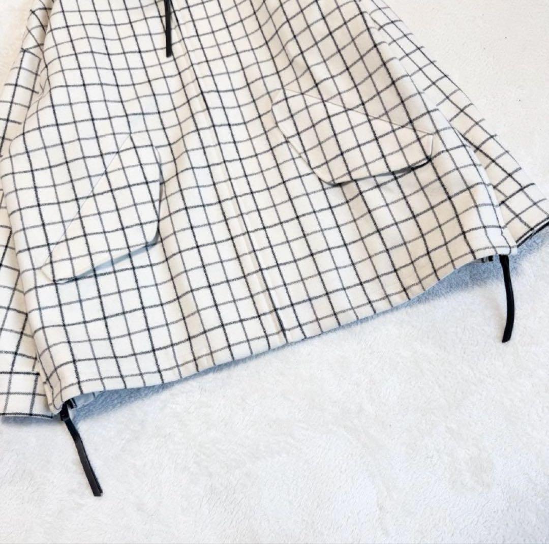 美品 ザ リラクス ハリントンジャケット バルカラー 格子柄 定価 75900円