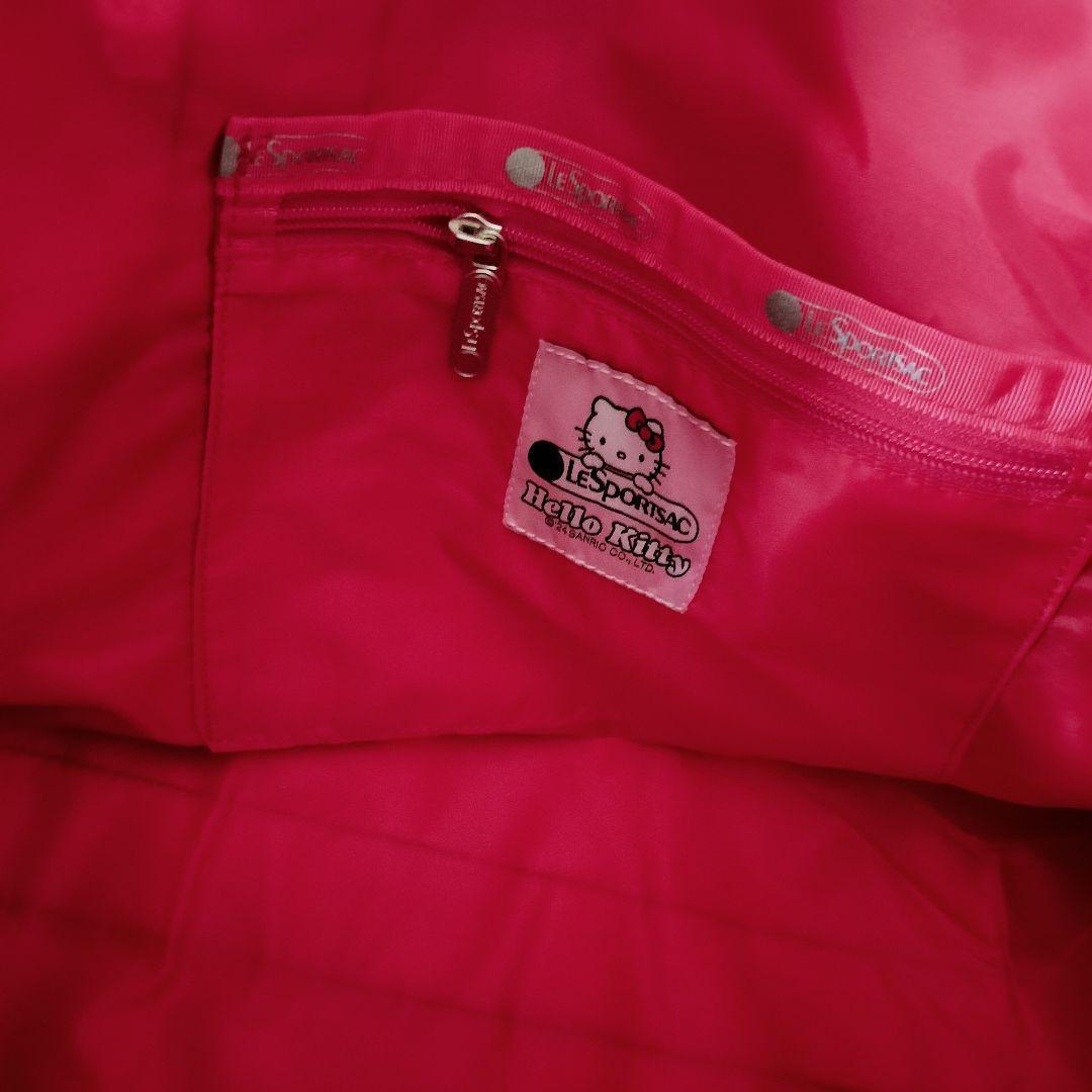 ボストンバッグ　レスポートサック ハローキテ リボン結 ショルダー　ポーチ付