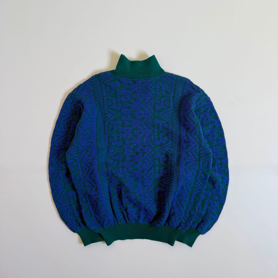 【YVES SAINT LAURENT】1990s Half Jip Knit