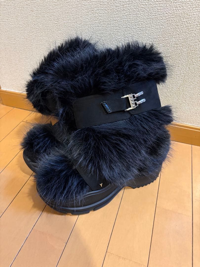 yello ファーブーツ　L