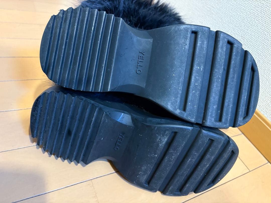 yello ファーブーツ　L