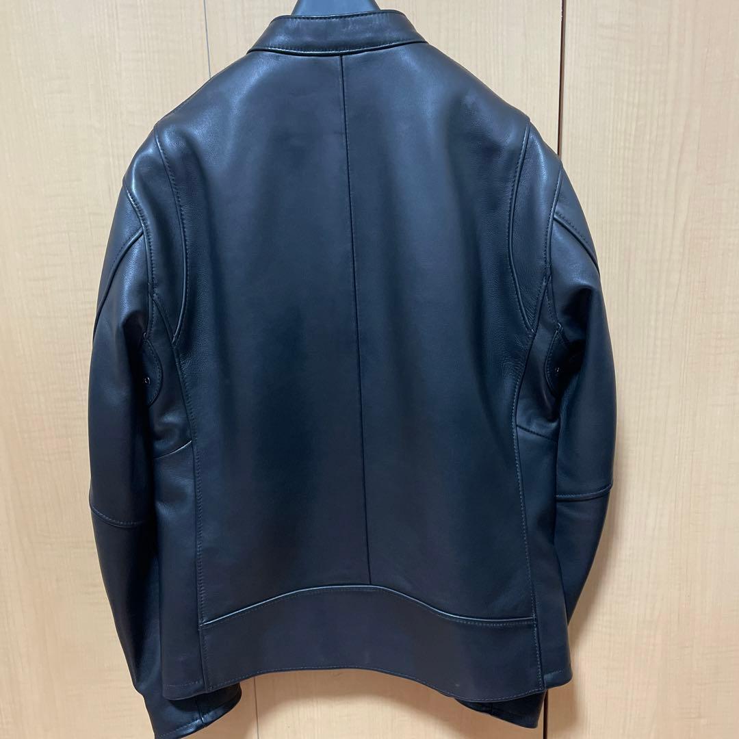 BY シープレザー シングル ライダースジャケット