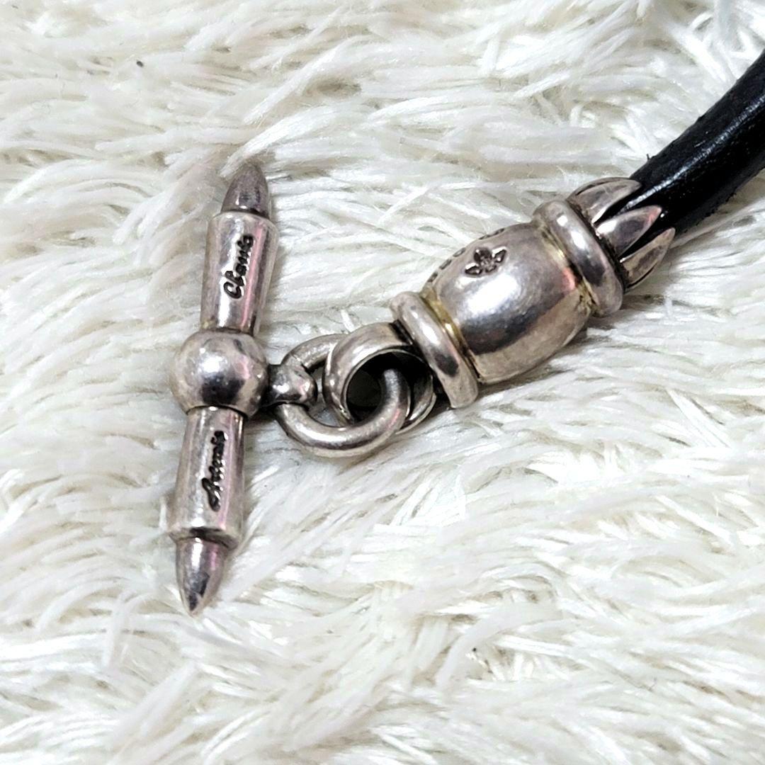 美品 アルテミスクラシック 2連 ブレスレット チョーカー レザー SV925