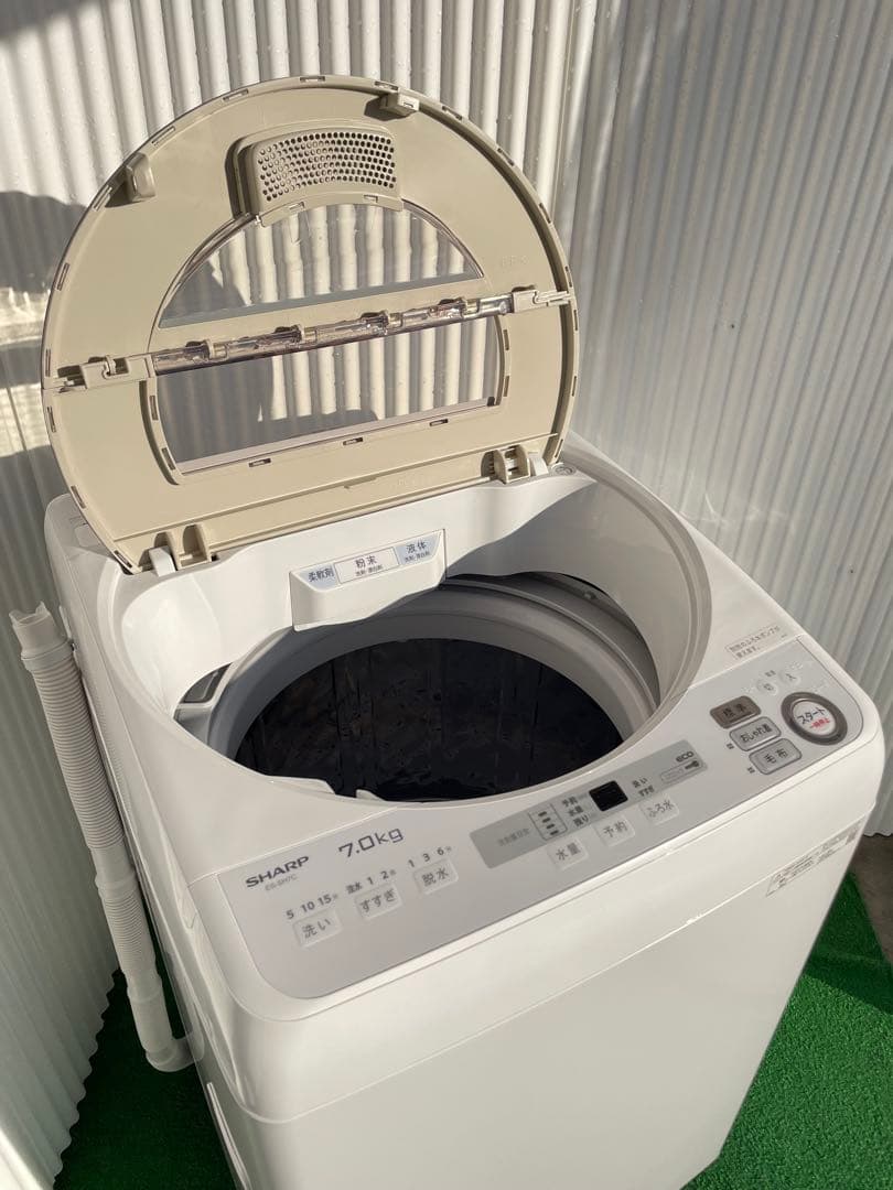 915 シャープ 7kg洗濯機 穴なし槽 黒カビ抑制 インバーター搭載 国産