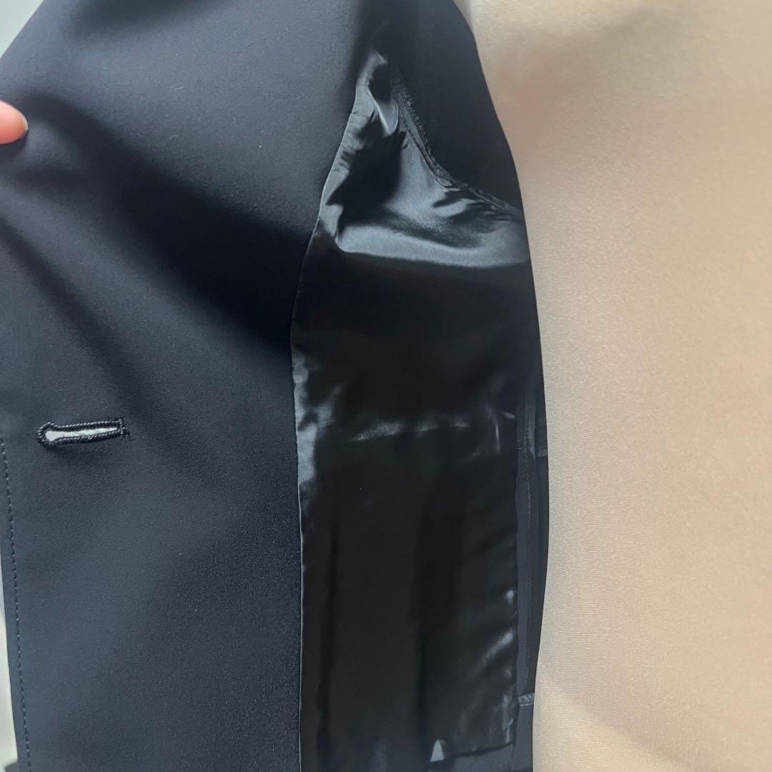 《未使用》黒 パンツスーツ シングルボタンジャケットM　パンツL　春〜秋