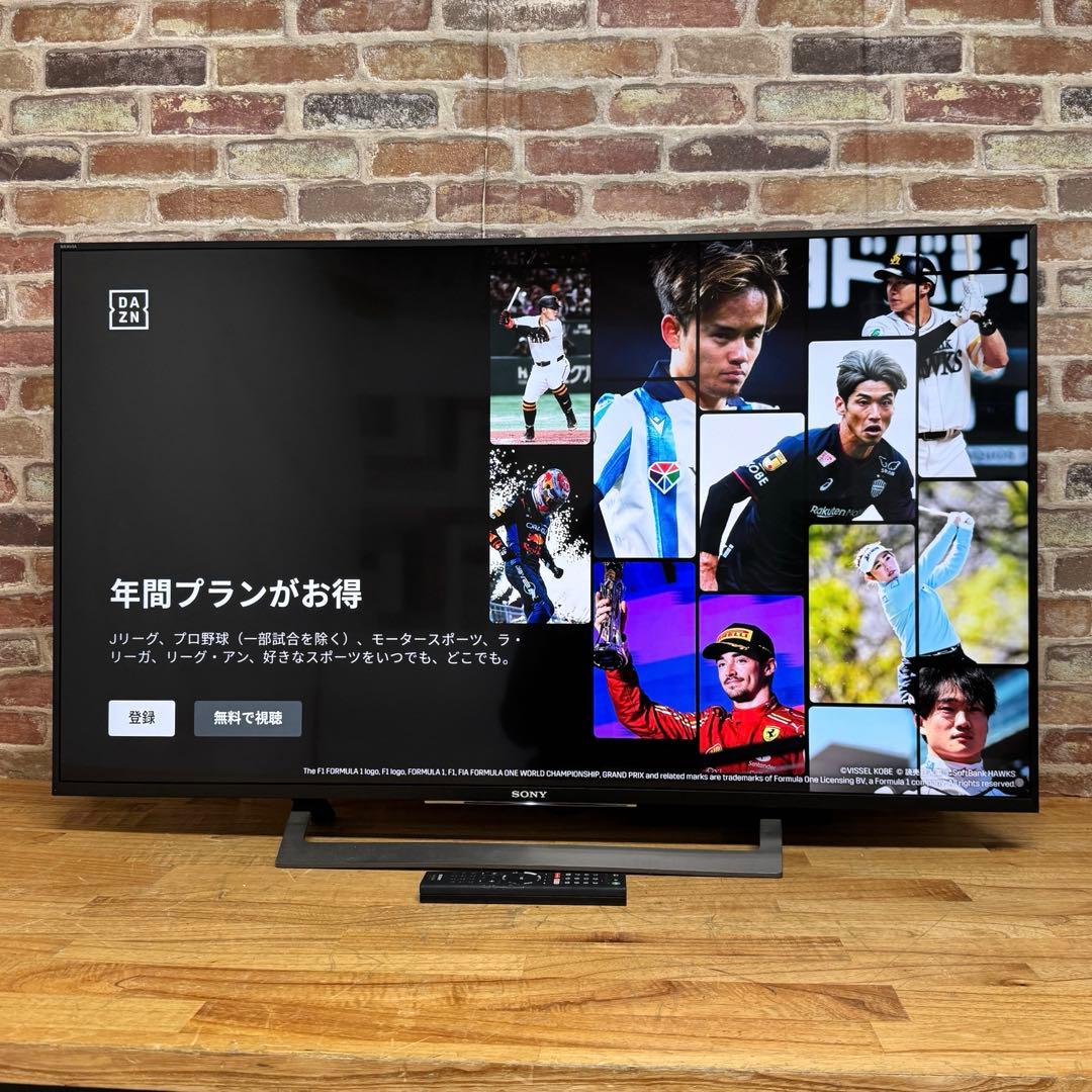 SONY 43V型 4K 液晶テレビ BRAVIA KJ-43X8300D