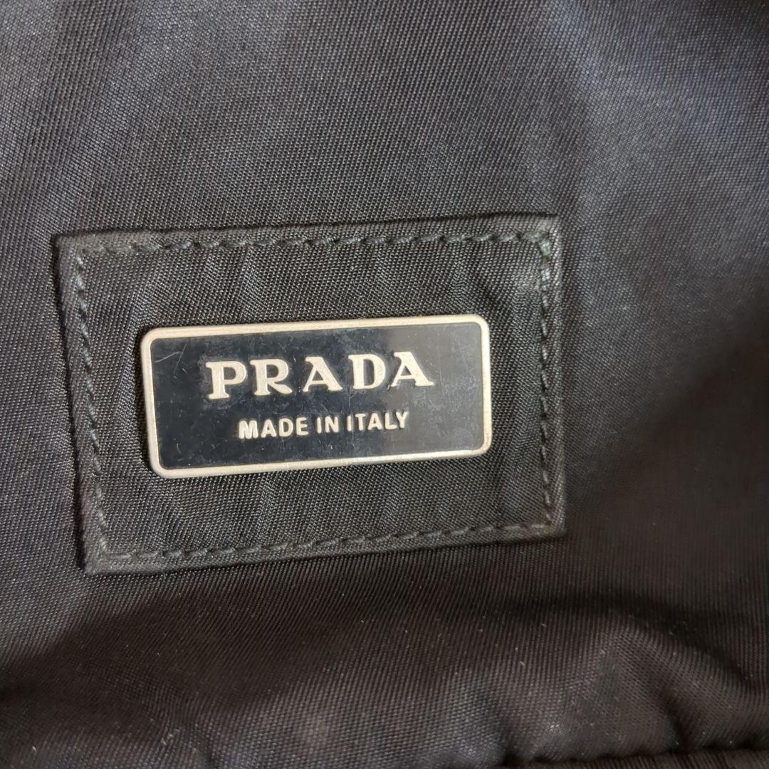 PRADA ボディバッグ ブラック テスートナイロン 三角ロゴ ウエストポーチ