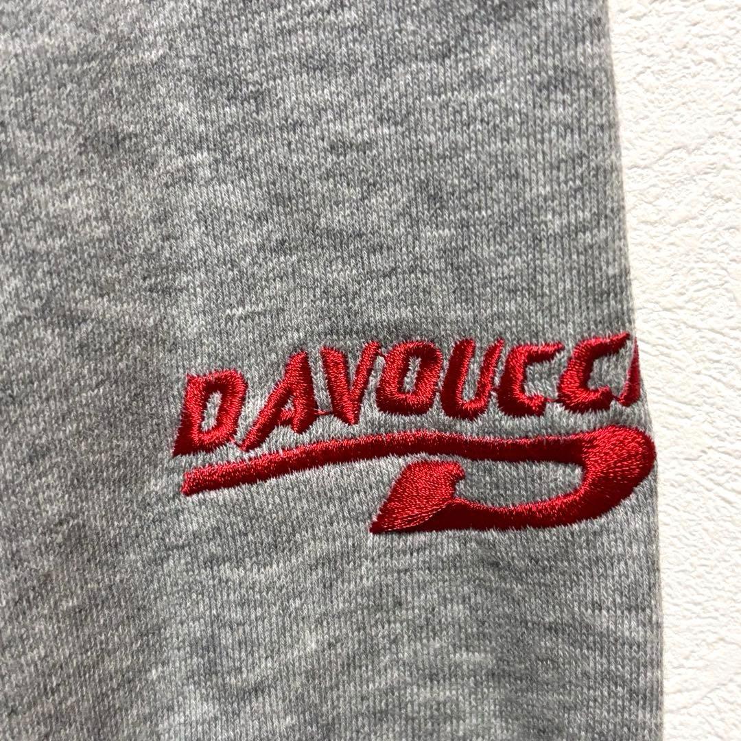 【新品タグ付】DAVOUCCIダヴォッチ パーカースウェット ロゴ刺繍　裏起毛
