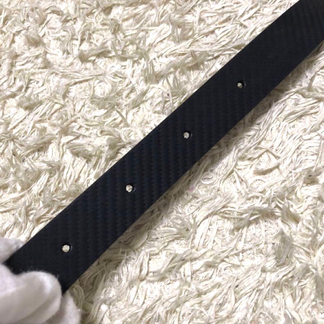 未使用✨ダンヒル　レザーベルト　ロゴ　ブラック
