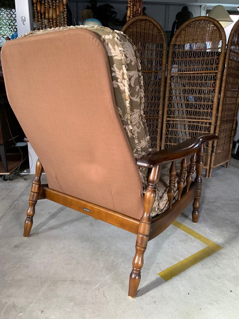 カリモク　リクライニングソファ　1人掛け　ビンテージ