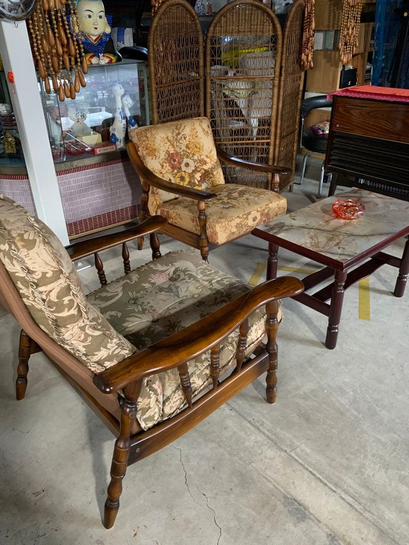 カリモク　リクライニングソファ　1人掛け　ビンテージ