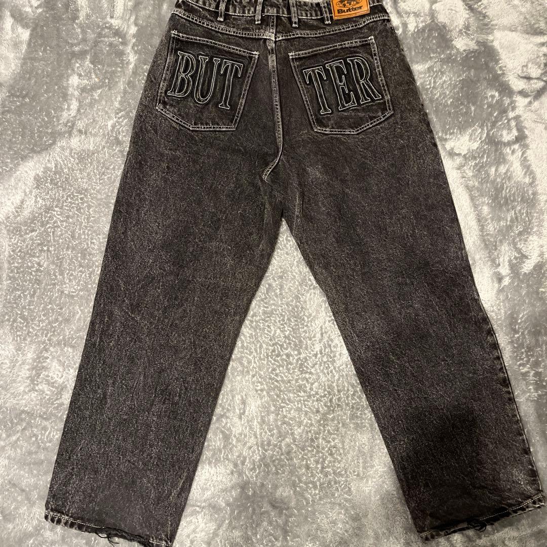 Butter goods baggy denim 32ブラック バギー デニム