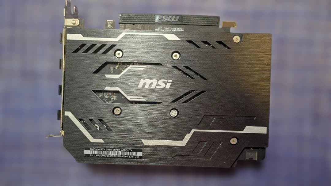 【動作確認済】MSI RTX2060Super 8GB