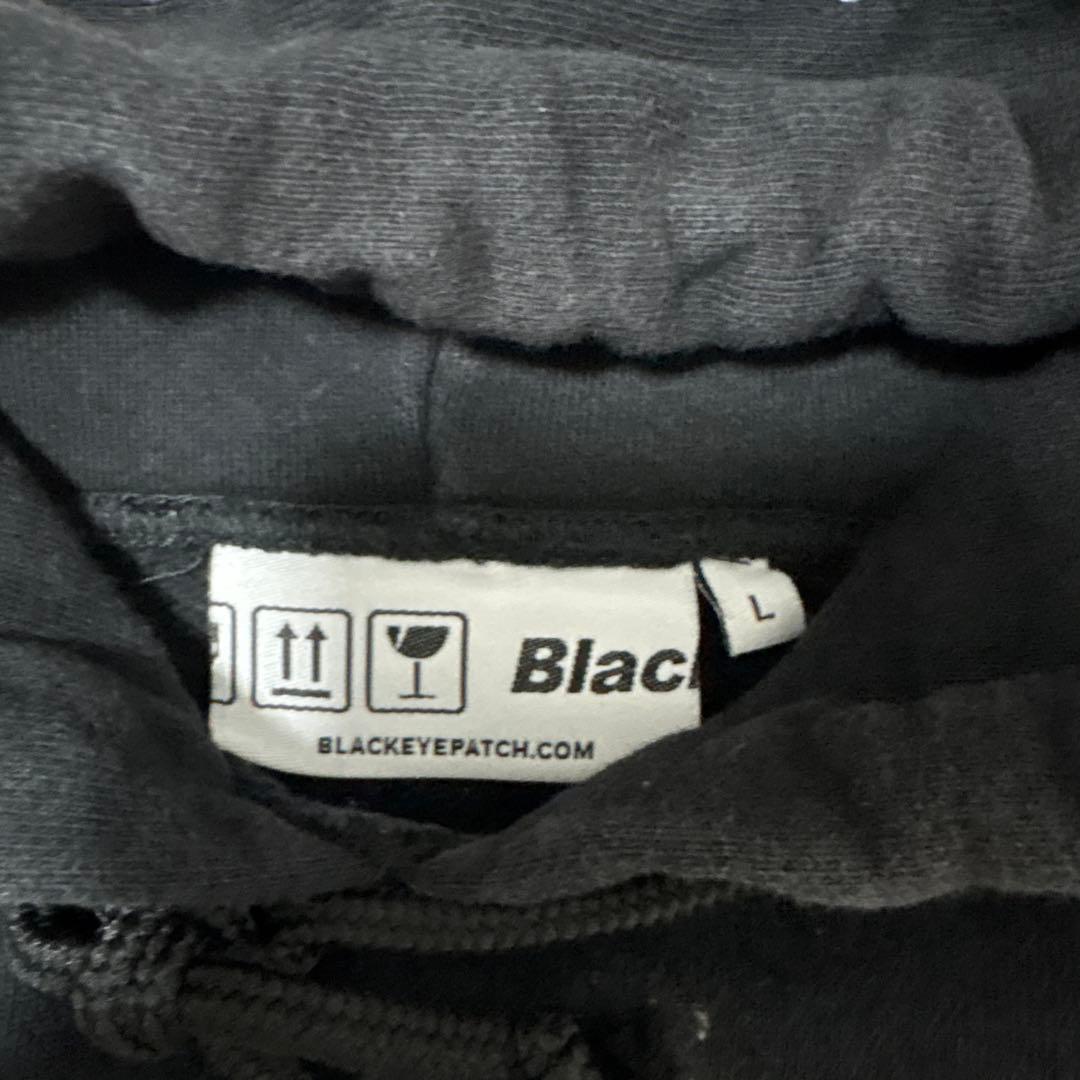 ブラックアイパッチ × アフロディーテギャング　パーカー　舐達磨　ブラック