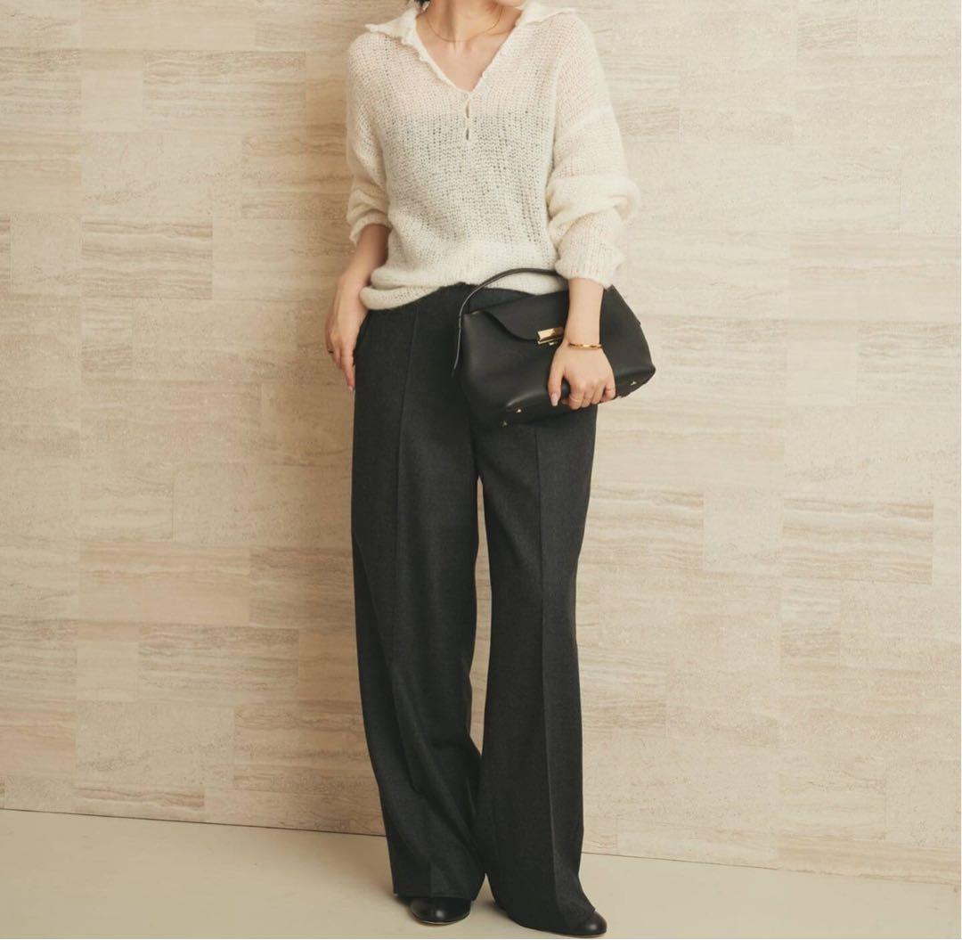 plage ALPACA MIX BUTTON ニット