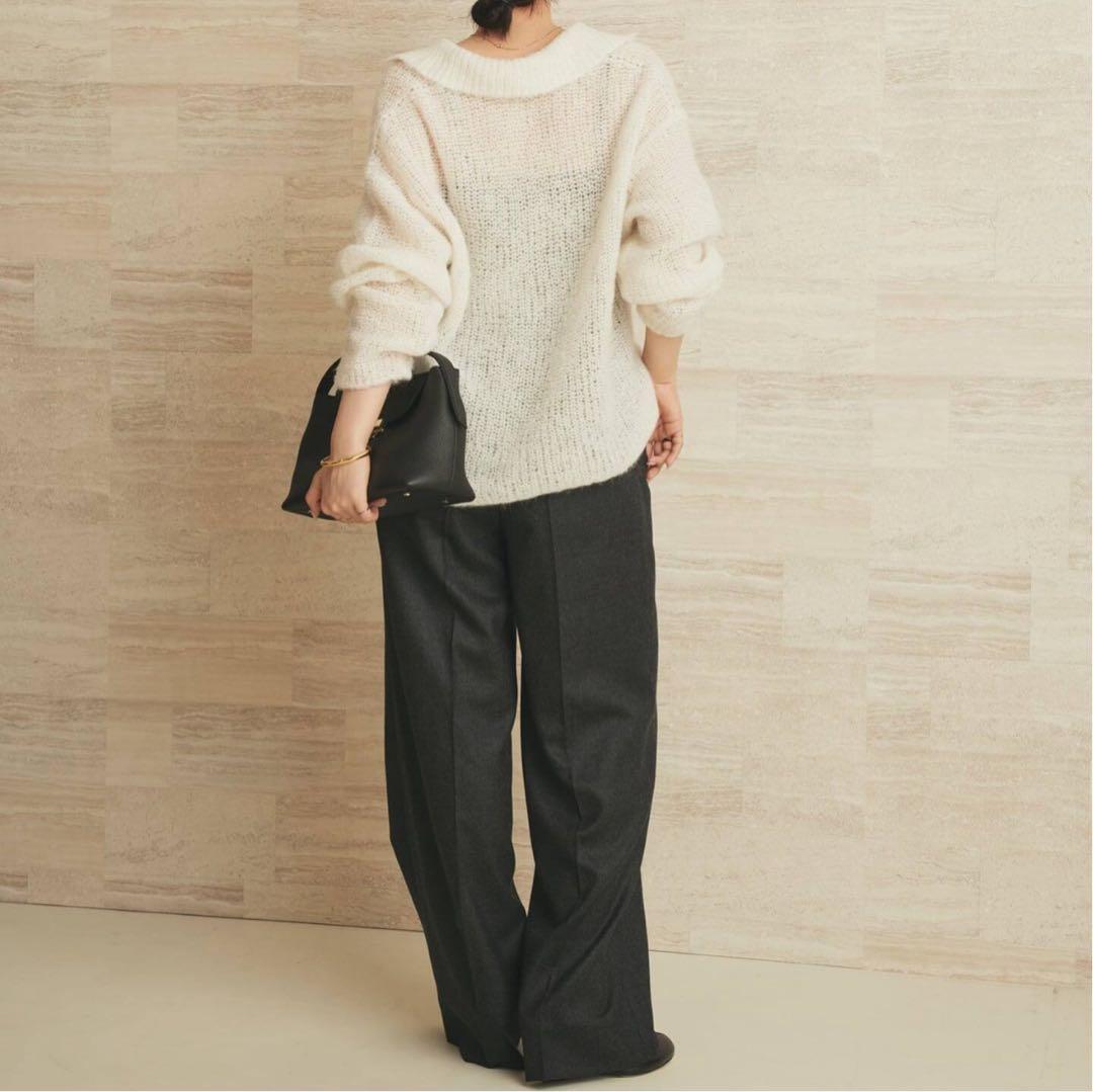 plage ALPACA MIX BUTTON ニット