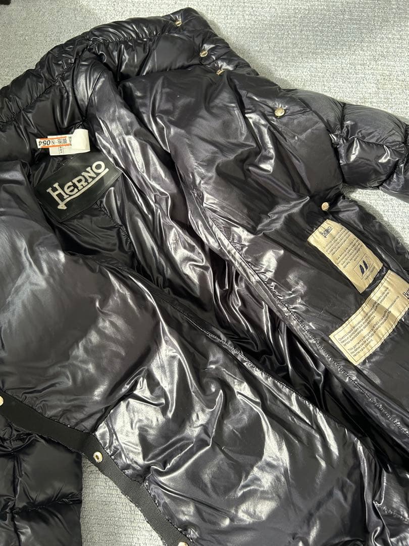 HERNO ヘルノ　ロングダウンコート 40サイズ　ブラック
