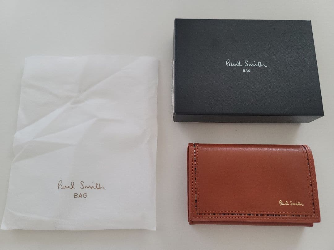 <新品*未使用> Paul Smith ブラウンレザー 名刺入れ 箱あり