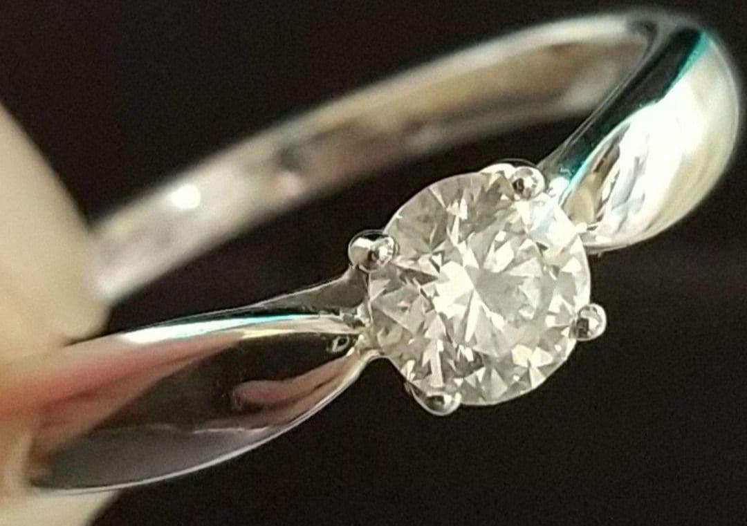 ティファニー ハーモニー ダイヤモンドリング 0.21ct/I/VS1/3EX