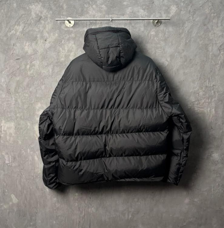 Stussy ジャケット ダウンジャケット 刺繍 Lサイズ グレー/ブラック