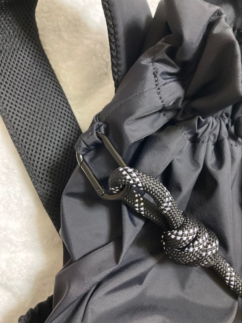 emmi 撥水性　リュックバックパック　３WAY ブラック　黒