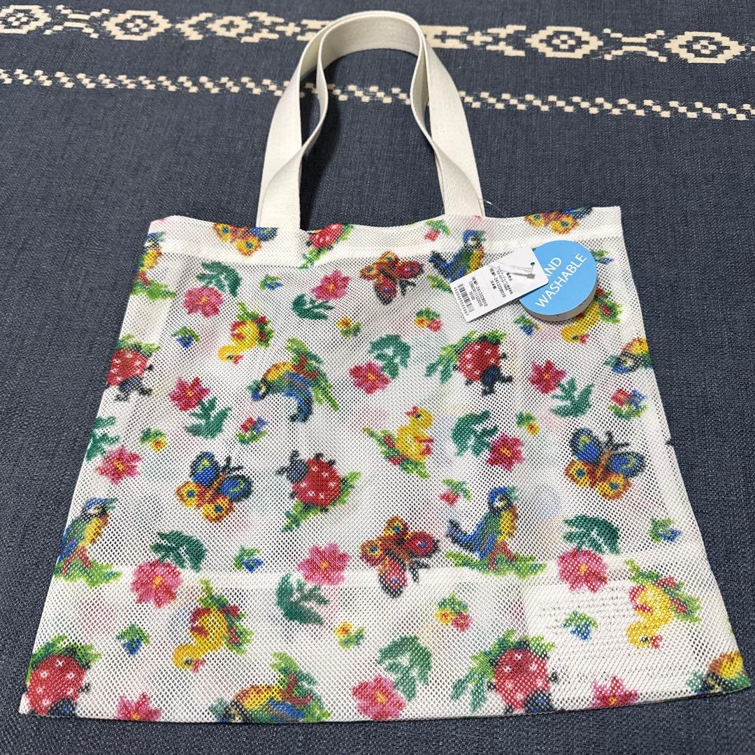 タイムセール　FEILER 花柄 メッシュエコバッグ