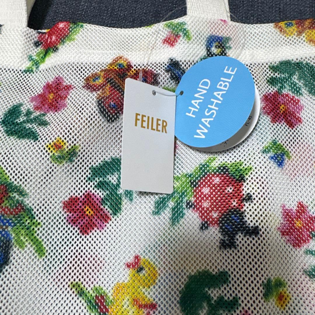 タイムセール　FEILER 花柄 メッシュエコバッグ