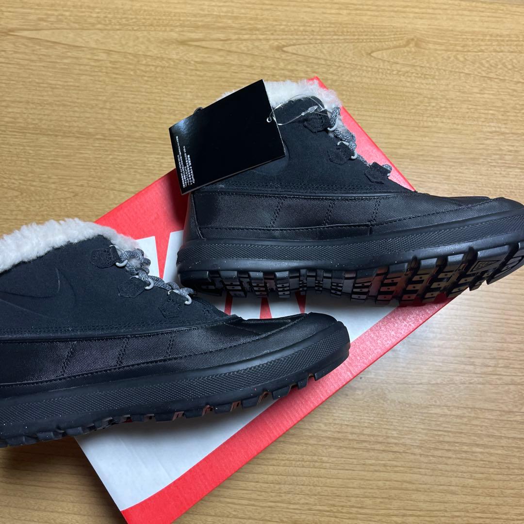 Nike ファー付きブーツ ウッドサイドチャッカ2ブラック新品　24.5㎝