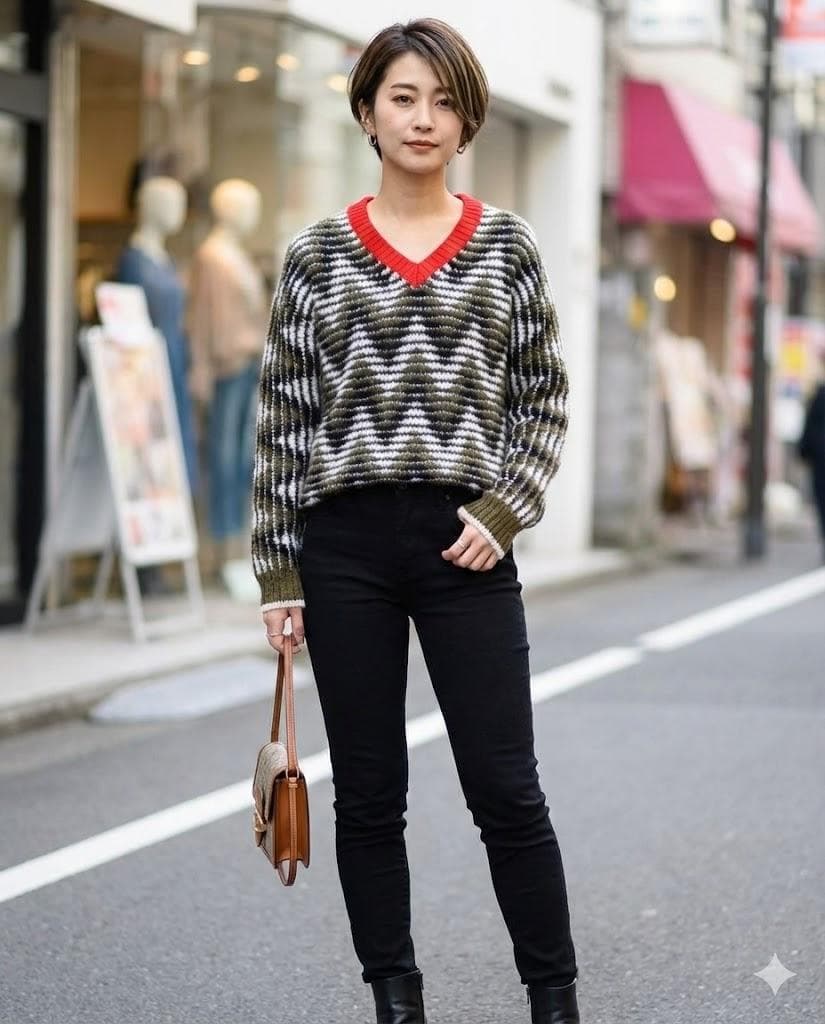 【新品】Plan C アルパカカシミア混ジャガードニット 36