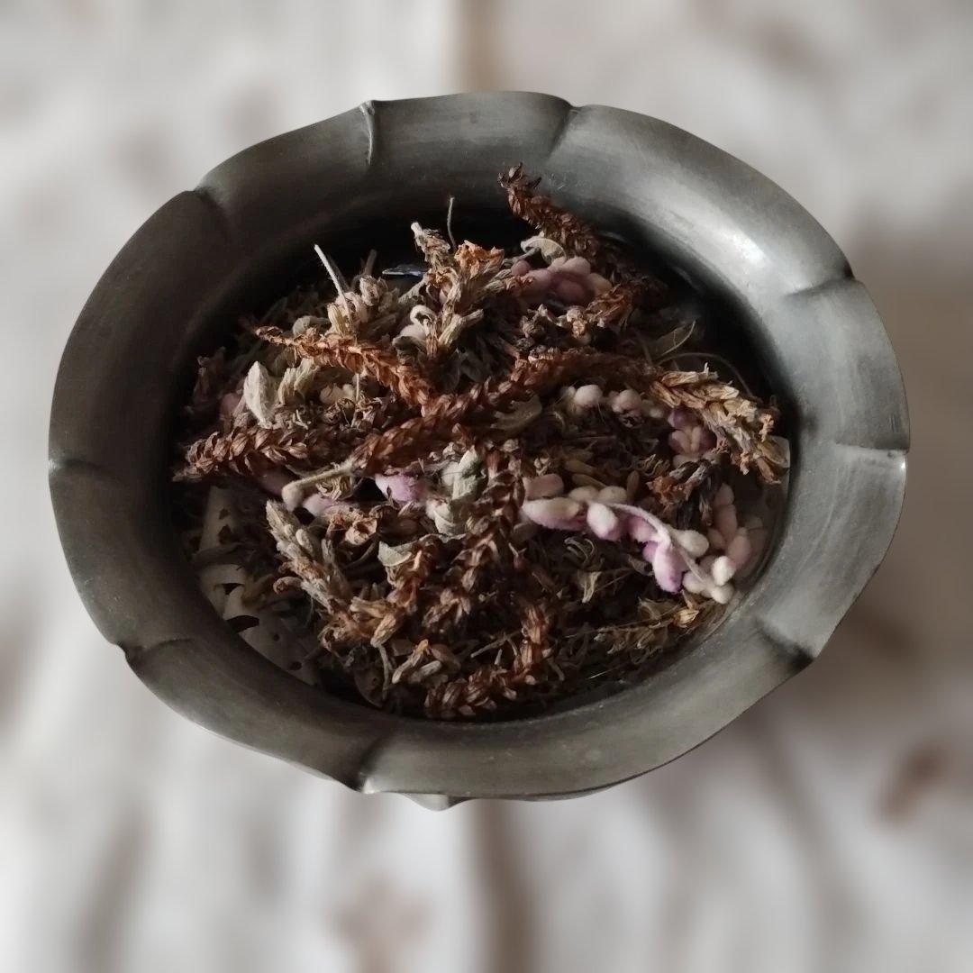 な*い様 ヴィンテージ　ピューター　エタン　錫　ポプリポット　香炉　イタリア製